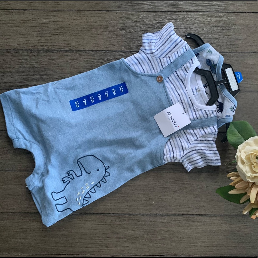 Absorba Paris Dinosaur set 12 months